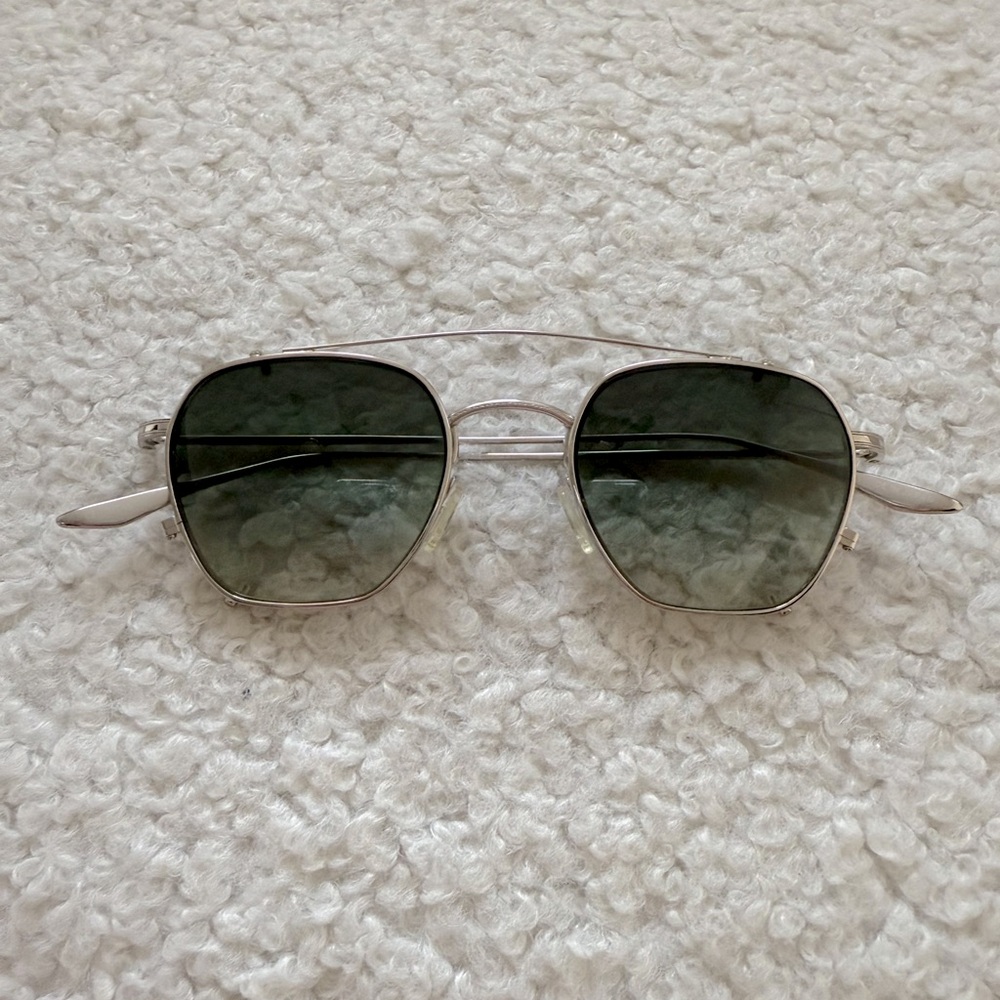 Barton Perreira sunglasses women men unisex blue titanium silver brand new